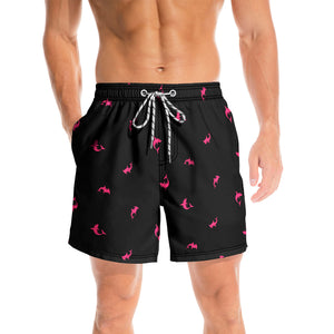 Pink Shark Party - Men Swim Trunks - Gift For Men