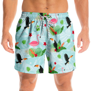 Tropical Flamingo - Men Swim Trunks - Gift For Men