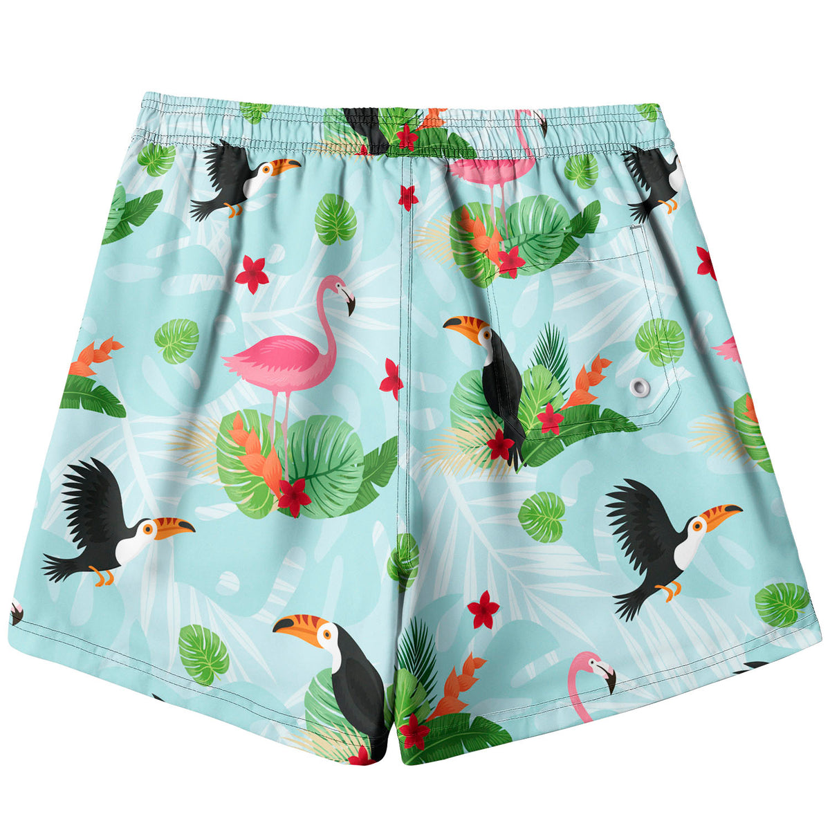 Tropical Flamingo - Men Swim Trunks - Gift For Men