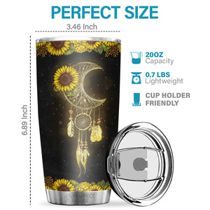 Pawfect House Mother Daughter Gift 20oz Sunflower Stainless Steel Tumbler For Women - Always Be My Baby Girl - Graduation Gifts For Her From Mom - Birthday Gifts For Daughter Back To School Gifts