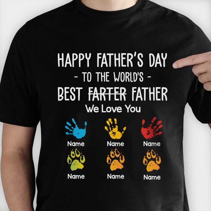 World's Best Father - Personalized Unisex T-Shirt, Father's Day Gift.