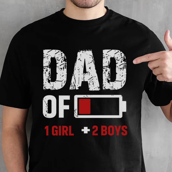 Dad of boys sales shirt