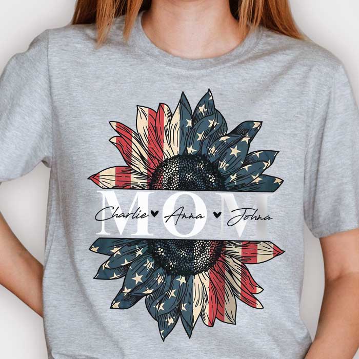 American Moms - Gifts For 4th Of July, Personalized Unisex T-Shirt.