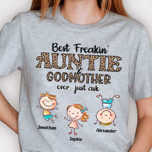 Best Autie & Godmother ever - Personalized Unisex T-Shirt.