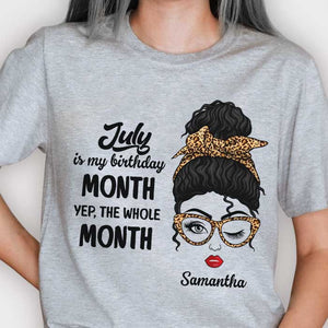 My Birthday Month - Personalized Unisex T-Shirt.