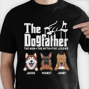 The Dogfather - Gift For Dads - Personalized Custom Unisex T-shirt.