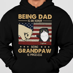 Being Grandpaw Is Priceless - Gift for Dad, Personalized Unisex T-Shirt.