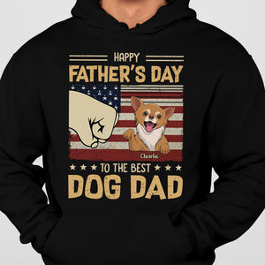 Happy Father's Day To The Best Dog Dad - Gift for Dad, Personalized Unisex T-Shirt.