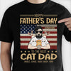 Best Cat Dad's Father Day - Gift For Dad - Personalized Unisex T-Shirt