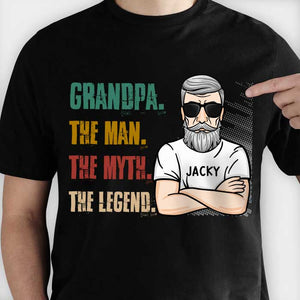 The Legend Of Dads - Gift for Dad - Personalized Unisex T-Shirt.