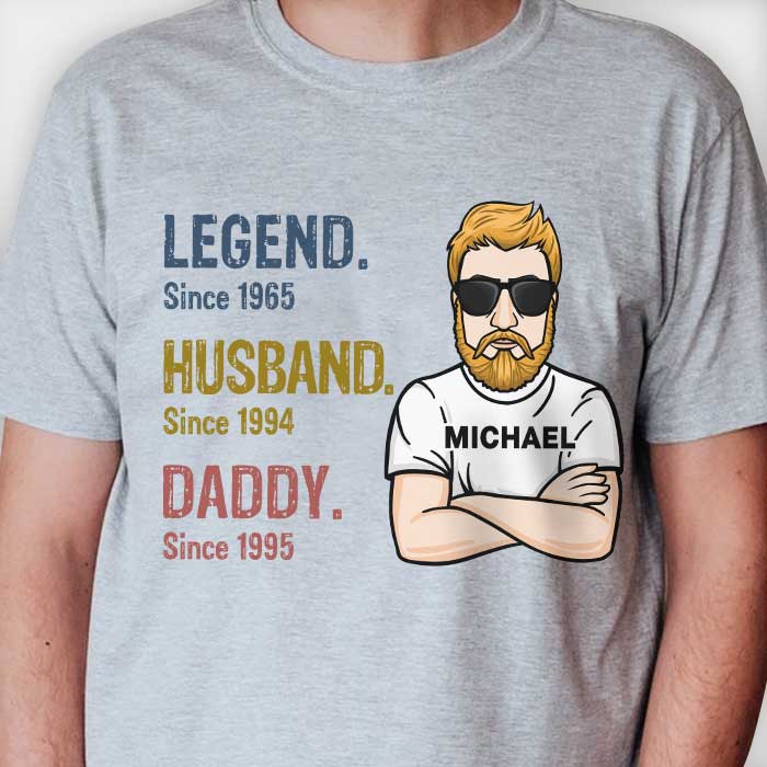 Legend Daddy - Personalized Unisex T-Shirt.