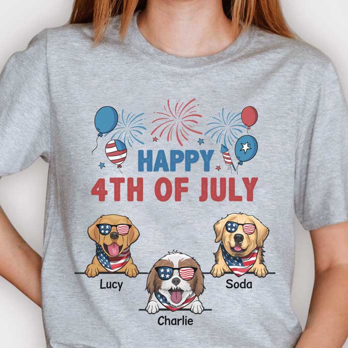 Happy 4th Of July Anniversary - Gift for 4th Of July - Personalized Unisex T-Shirt.