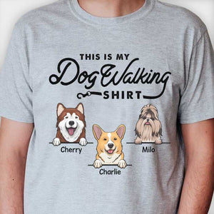 This Is My Dog Walking Shirt - Personalized Unisex T-Shirt.