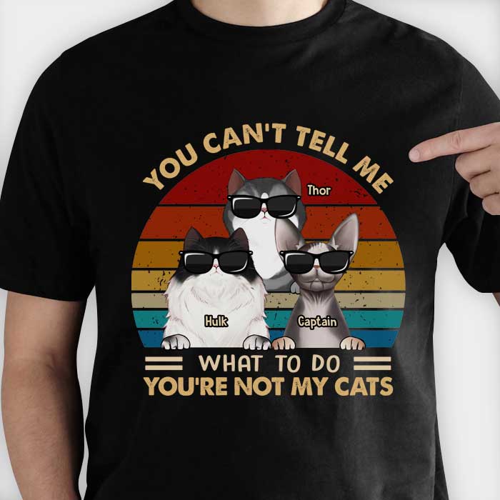 You're Not My Cats - Gift For Cat Lovers, Personalized Unisex T-Shirt.