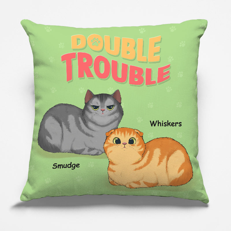 Trouble Maker Cat Personalized Custom Pillow Gift For Pet Owners Pet Lovers