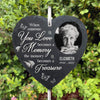 Custom Photo Memories With You Are Treasurea - Memorial Personalized Memorial Garden Slate & Hook - Sympathy Gift, Gift For Family Members