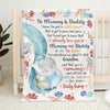 Custom Blanket - Personalized Baby Shower, Gender Reveal Gifts For New Moms, New Dads, New Parents - A Little Bump