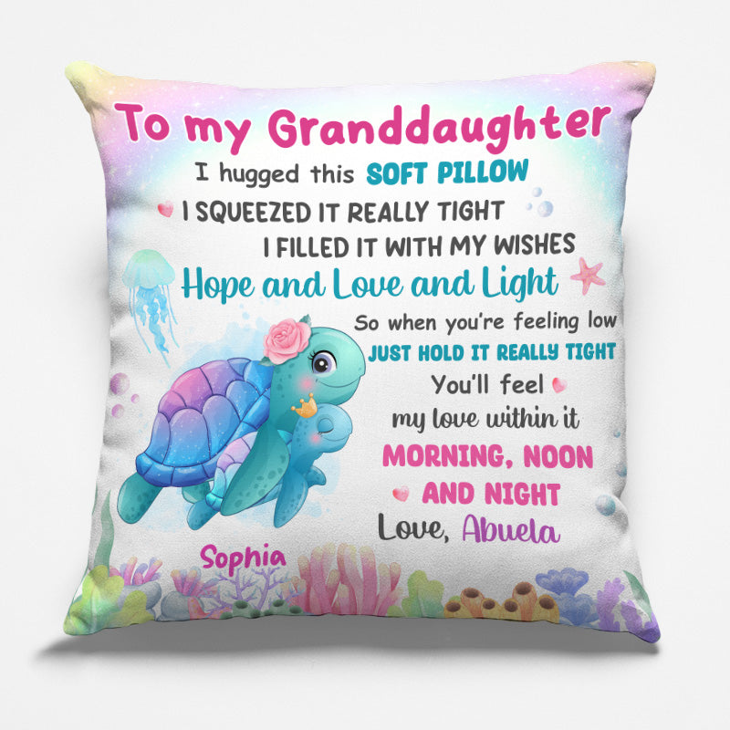 When You’re Feeling Low, Just Hold It Really Tight - Family Personalized Custom Pillow - Gift For Family Members