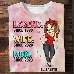 We Have A Legend In The House - Family Personalized Custom Unisex All-Over Printed T-Shirt - Mother's Day, Birthday Gift For Mom