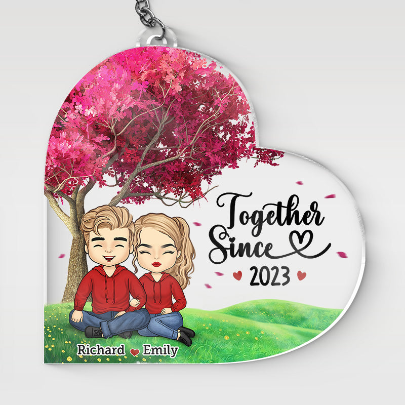 I Need You Here with Me - Couple Personalized Custom Keychain - Gift for Husband Wife, Anniversary - PawfectHouses.com