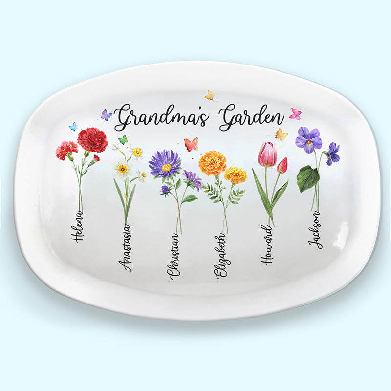 Personalized Custom Grandma Gifts, Grandma's Flower Garden Birth