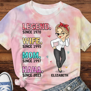 We Have A Legend In The House - Family Personalized Custom Unisex All-Over Printed T-Shirt - Mother's Day, Birthday Gift For Mom