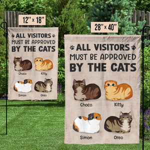 The Cats Own This Land - Cat Personalized Custom Flag - Gift For Pet Lovers, Pet Owners