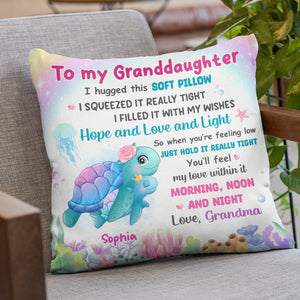When You’re Feeling Low, Just Hold It Really Tight - Family Personalized Custom Pillow - Gift For Family Members