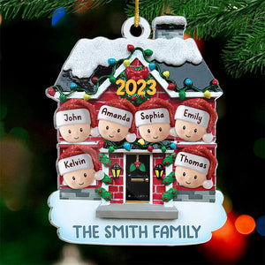 Christmas Good Cheer Is Found With Family- Family Personalized Custom Ornament - Acrylic Custom Shaped - Christmas Gift For Family Members