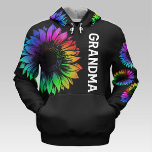 My Grandma Is So Cool - Family Personalized Custom Unisex All-Over Printed Hoodie - Mother's Day, Gift For Grandma