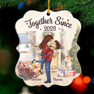 To The One I Love - Couple Personalized Custom Ornament - Acrylic Custom Shaped - Christmas Gift For Husband Wife, Anniversary