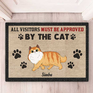 You Must Be Approved By The Cats - Cat Personalized Custom Decorative Mat - Gift For Pet Owners, Pet Lovers