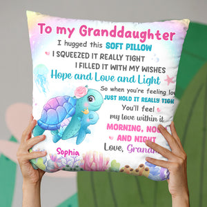When You’re Feeling Low, Just Hold It Really Tight - Family Personalized Custom Pillow - Gift For Family Members