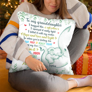 Hug This Soft Pillow And You Will Feel My Arms - Family Personalized Custom Pillow - Gift For Family Members