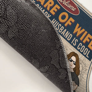 Welcome, Beware Of Us - Family Personalized Custom Decorative Mat - Gift For Family Members