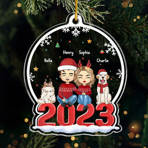 Christmas Is A Time For Family - Family Personalized Custom Ornament - Acrylic Custom Shaped - Christmas Gift Family Members