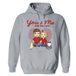You, Me And Our Fur Babies - Couple Personalized Custom Unisex T-shirt, Hoodie, Sweatshirt - Gift For Couples, Pet Owners, Pet Lovers