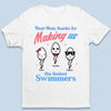 Thank You For Being Our Mom - Family Personalized Custom Unisex T-shirt, Hoodie, Sweatshirt - Mother's Day, Birthday Gift For Mom