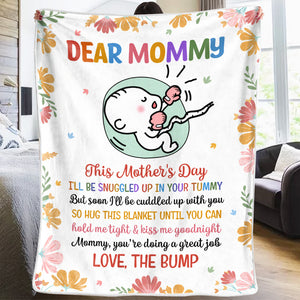 Mom, You Are Doing A Great Job - Family Personalized Custom Baby Blanket - Baby Shower Gift, Gift For First Mom