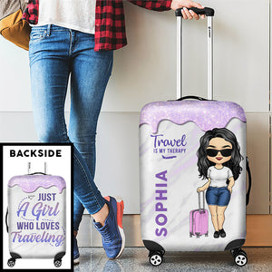 The Summer Is Calling & I Must Go - Travel Personalized Custom Luggage Cover - Gift For Travel Lovers