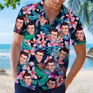 Custom Photo You Can Never Have Too Much Hawaii - Family Personalized Custom Face Unisex Hawaiian Shirt - Gift For Family Members, Pet Owners, Pet Lovers