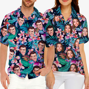 Custom Photo You Can Never Have Too Much Hawaii - Family Personalized Custom Face Unisex Hawaiian Shirt - Gift For Family Members, Pet Owners, Pet Lovers