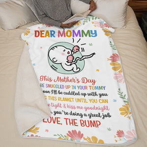 Mom, You Are Doing A Great Job - Family Personalized Custom Baby Blanket - Baby Shower Gift, Gift For First Mom