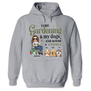 Work In Garden With Fur Baby - Dog & Cat Personalized Custom Unisex T-shirt, Hoodie, Sweatshirt - Gift For Pet Owners, Pet Lovers, Gardening Lovers