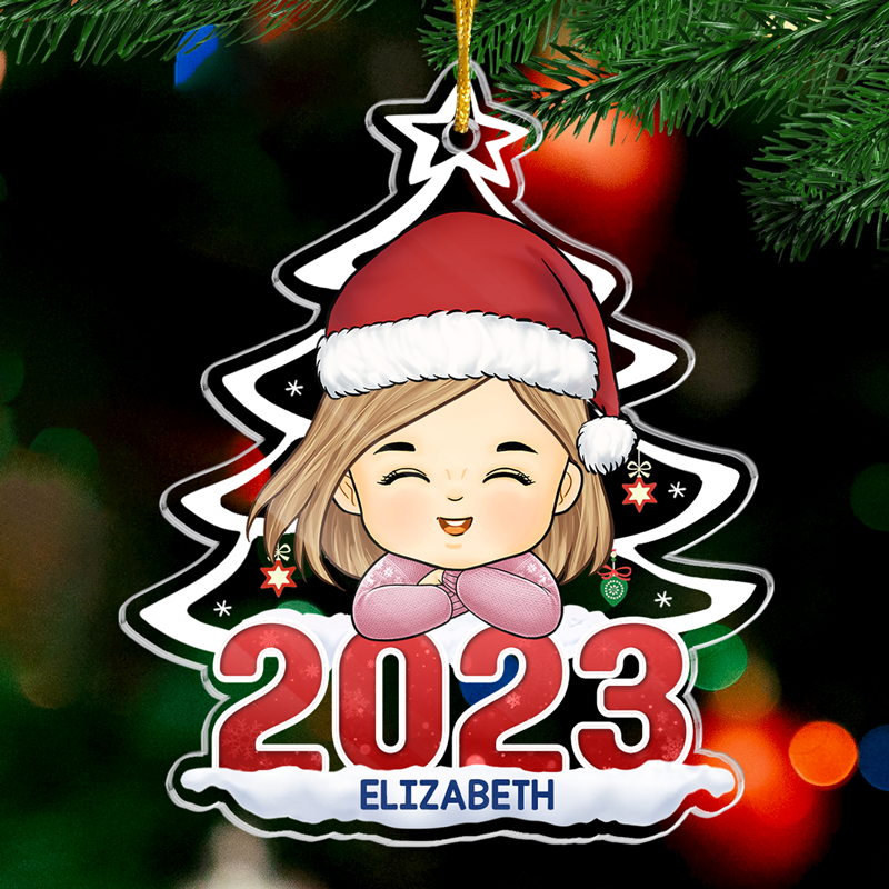 Merry Christmas To The Coolest Kid I Know - Family Personalized Custom Ornament - Acrylic Custom Shaped - Christmas Gift For Family Members