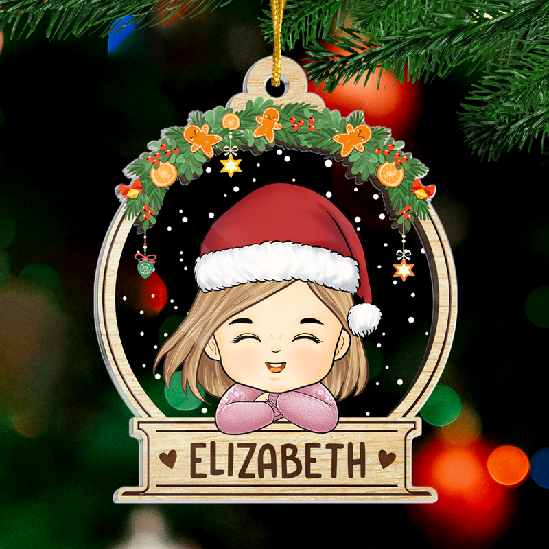 Jingle All The Way - Family Personalized Custom Ornament - Acrylic Custom Shaped - Christmas Gift For Family Members