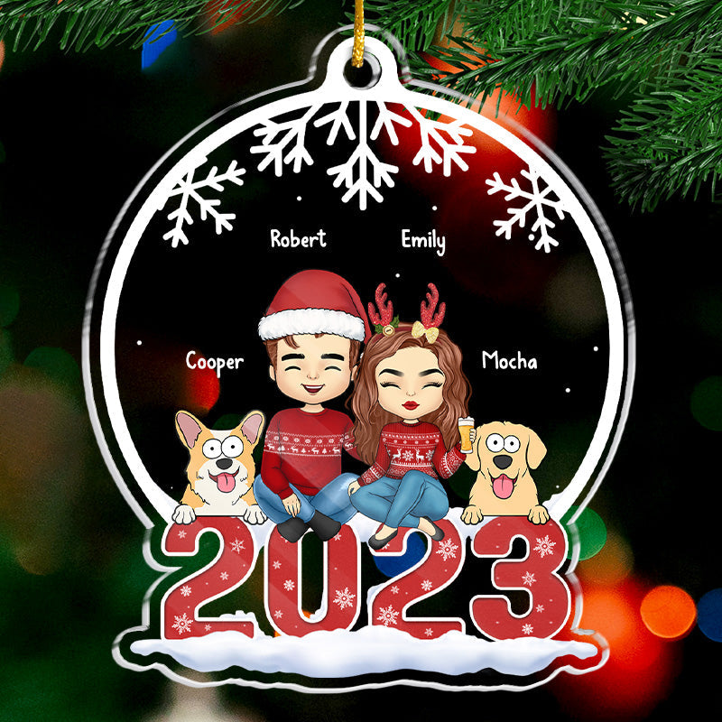 It's The Magical Time Of The Year - Dog Personalized Custom Ornament - Acrylic Custom Shaped - Christmas Gift For Pet Owners, Pet Lovers