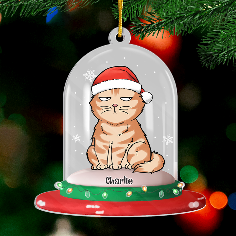 Have A Furry Christmas - Dog & Cat Personalized Custom Ornament - Acrylic Custom Shaped - Christmas Gift For Pet Owners, Pet Lovers