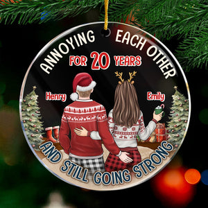 All Of Me Is Yours - Couple Personalized Custom Ornament - Acrylic Round Shaped - Christmas Gift For Husband Wife, Anniversary