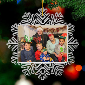 Custom Photo Family Christmas - Family Personalized Custom Ornament - Acrylic Custom Shaped - Christmas Gift For Family Members